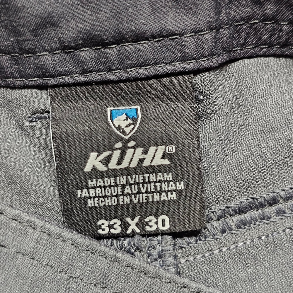 Kuhl Silencr Rogue Mens 33x30 Charcoal Grey Ripstop Technical Hiking Pants - Picture 7 of 13